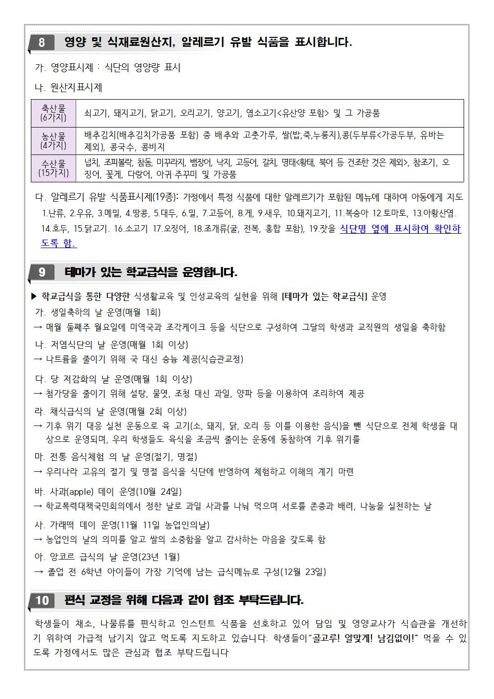 2022학년도 학교급식 운영 안내문(하당초)003